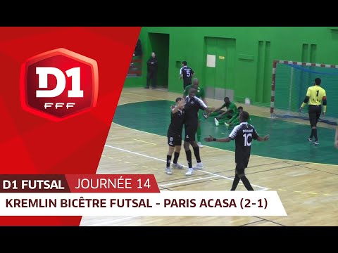 J14 : Kremlin Bicêtre Futsal - Paris ACASA (2-1)