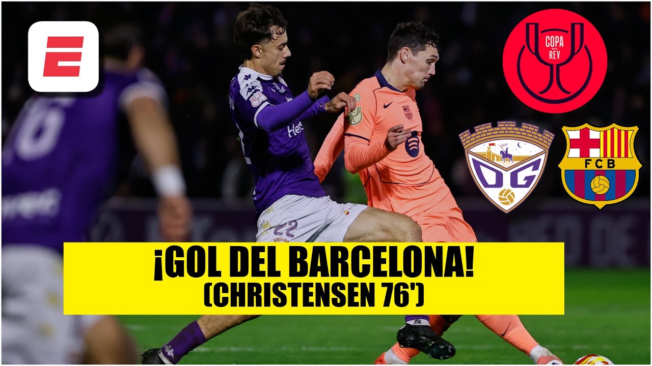 BARCELONA rompe el cero y se va arriba 1-0 ante GUADALAJARA con gol de Christensen | Copa del Rey