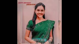 sridivya birthday whats app status tamil