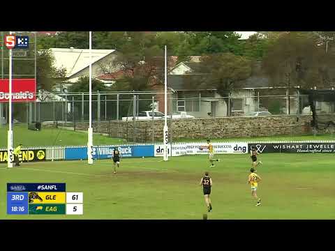 Rd 15 SANFL Snapshot - Eagles' Connor Ballenden gets free over the back