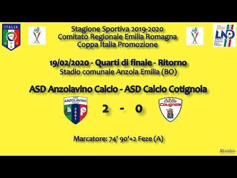 19-02-20–C.I. Promoz.E.R.–QF rit. Anzolavino-Cotignola-2-0 SINTESI