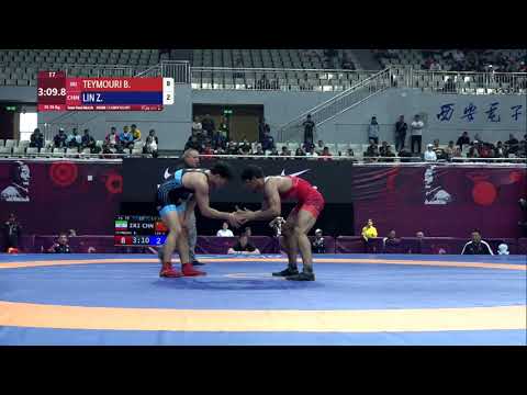 1/2 FS - 79 kg: B. TEYMOURI (IRI) v. Z. LIN (CHN)