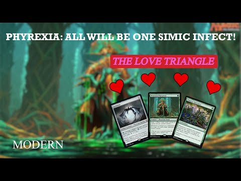 New Modern Simic Infect build with Phyrexia: All Will Be One upgrades! | MTG Modern league | MTGO