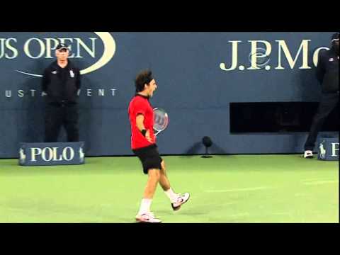 BEST SHOT IN TENNIS HISTORY (ROGER FEDERER) [HD]