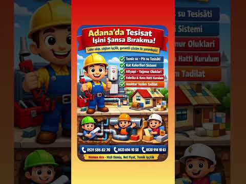 Adana’da tesisat işini şansa bırakma.Lider ekip, sağlam işçilik, garantili çözüm ile yanındayız.