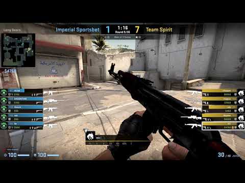CSGO POV Spirit MIR vs. Imperial on Dust2 - 22 frags