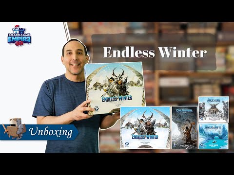 Endless Winter Paleoamericans with Ancestors, Cave Paintings, & Rivers & Rafts Expansions Unboxing