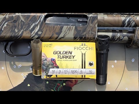 Fiocchi Golden Turkey 12ga 3" 1-3/4oz #6 Test W/ Mossberg 835 & Truglo SSX .670 Choke