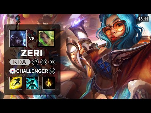 Zeri vs Aphelios ADC - KR Challenger - Patch 13.11 Season 13