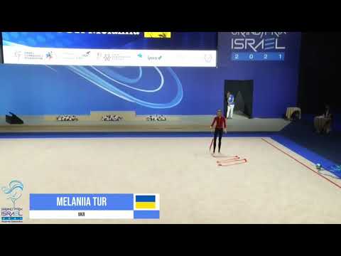 Melaniia Tur (UKR) Ribbon - GP Israel 2021, Tel Aviv