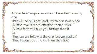 Frank Sinatra - World War None Lyrics