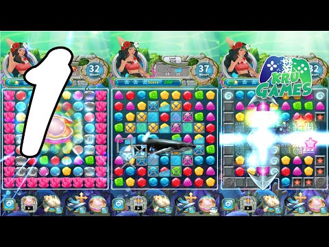 Jewel Aloha- Ocean Match 3 Puzzle Gameplay Walkthrough #1 (Android, IOS)