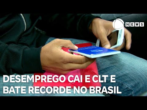 Desemprego cai e CLT bate recorde no Brasil, aponta IBGE