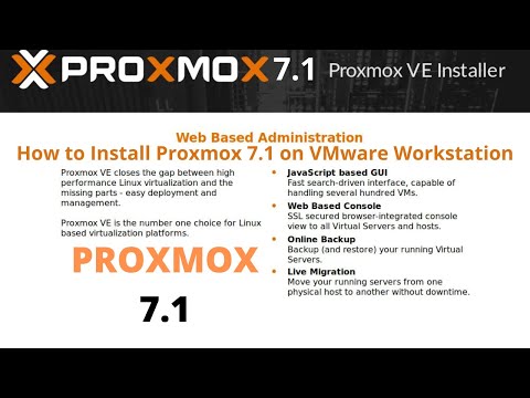 How to Install Proxmox 7.1 on VMware Workstation