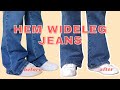How To Hem Flared Jeans With Original Hem LYDIA NAOMI