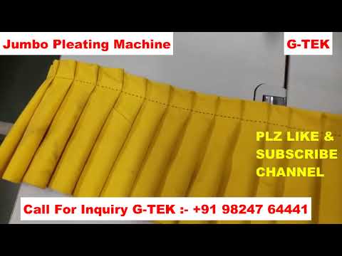 Pleating Machine Demo Video