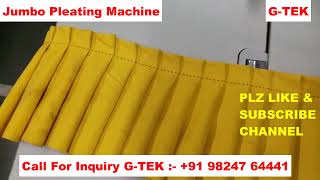 Pleating Machine Demo Video