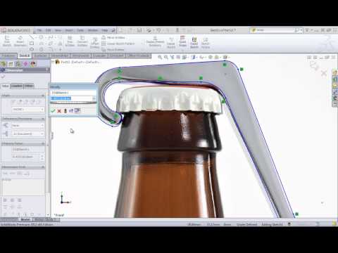 SolidWorksトレーニング。SolidWizeによるスケッチ画像を使用したモデルの作成 (SolidWorks Training: Create a Model Using a Sketch Picture by SolidWize)
