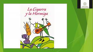 Fábula: "La cigarra y la hormiga"