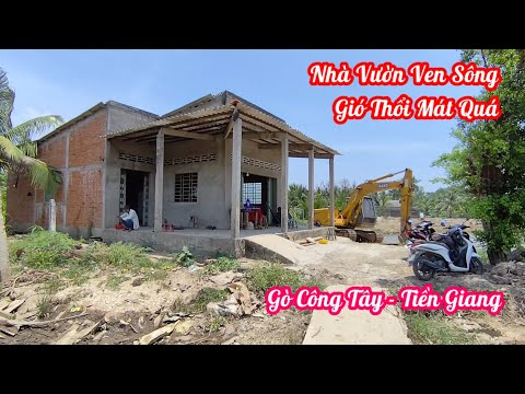 MS 1335: BÁN NHÀ VƯỜN VEN SÔNG ĐƯỜNG XE 1 TẤN BAO SỔ DT 3175 m² VĨNH HỰU GÒ CÔNG TÂY