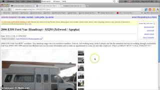 Craigslist Handicap Vans for Sale by Owner in Florida