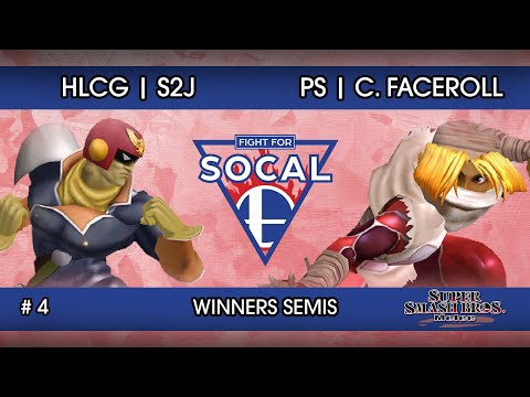 Fight For SoCal 4 - HLCG | S2J (Falcon) VS PS | Captain Faceroll (Sheik) - SSBM - Winners Semis
