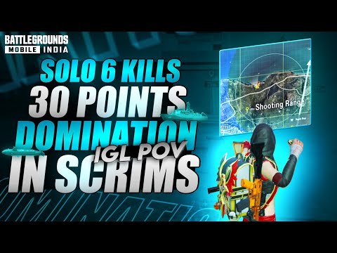 30 Points Domination in Scrims - Solo 6 Kills - IGL POV- iphone 13 - BGMI Competitive | COLSNER