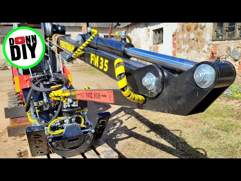 4x4 PTO Driven Timber Trailer BUILD Ep.6 - Hydraulic Crane