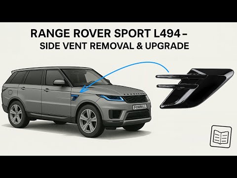 How to remove / upgrade options Range Rover Sport L494 Side Wing Fender Vents