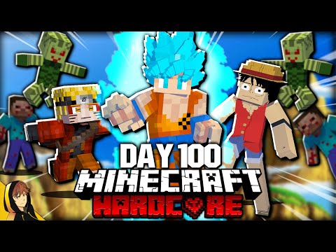 I Survived 100 Days with EVERY Anime Mod in Hardcore Minecraft... Here's What Happened!