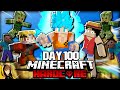 I Survived 100 Days with EVERY Anime Mod in Hardcore Minecraft... Here's What Happened!