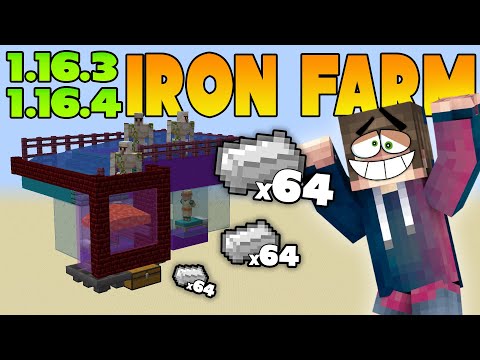 Come fare una Iron Farm | Semplice | su Minecraft 1.16+ [anche 1.16.4] | Italiano