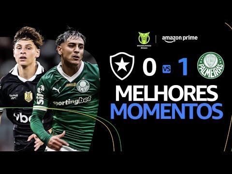 BOTAFOGO 0 x 1 PALMEIRAS | MELHORES MOMENTOS | CAMPEONATO BRASILEIRO 2025