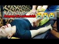 Pijat Perut Wanita Tak Kuat Menahan Nyeri