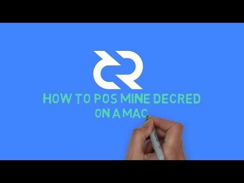 Beginners Guide: How to PoS mine Decred on a Mac using dcrwallet (via Stake Pool)