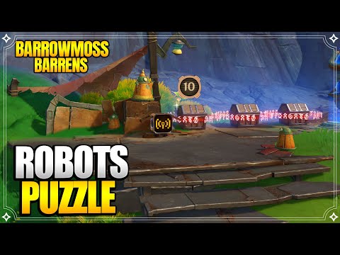 Robots Puzzle at Barrowmoss Barrens | World Quests & Puzzles【Genshin Impact】