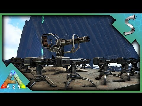 THE WYVERN DEFENCE BOAT! ALPHA WYVERN KILL WITH MINIGUN! - Ark: Survival Evolved [S4E45]