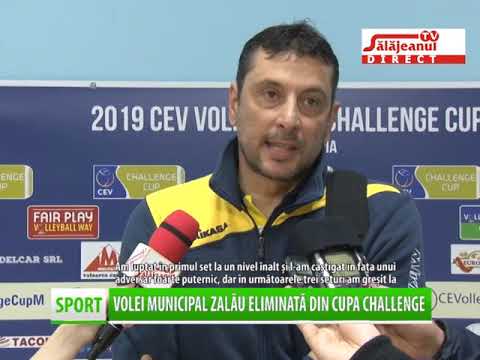 VOLEI MUNICIPAL ZALAU ELIMINATA DIN CUPA CHALLENGE
