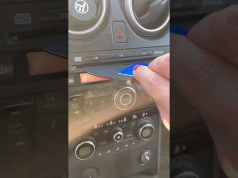 How to eject a stuck CD on a Nissan Qashqai CD player! #nissan #cdplayer #broken #stuck #howto #help