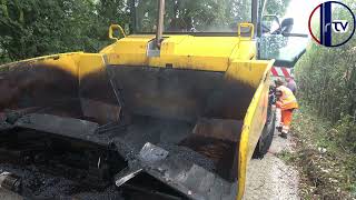 La bitumisation de la piste cyclable