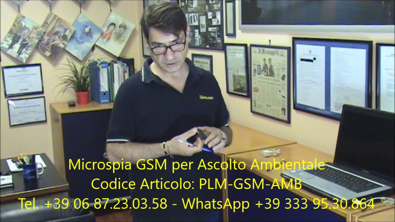 Microspia gsm per ascolto ambientale casa auto