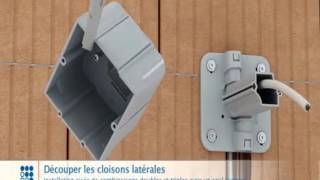 Support télescopique et boîte d'encastrement télescopique