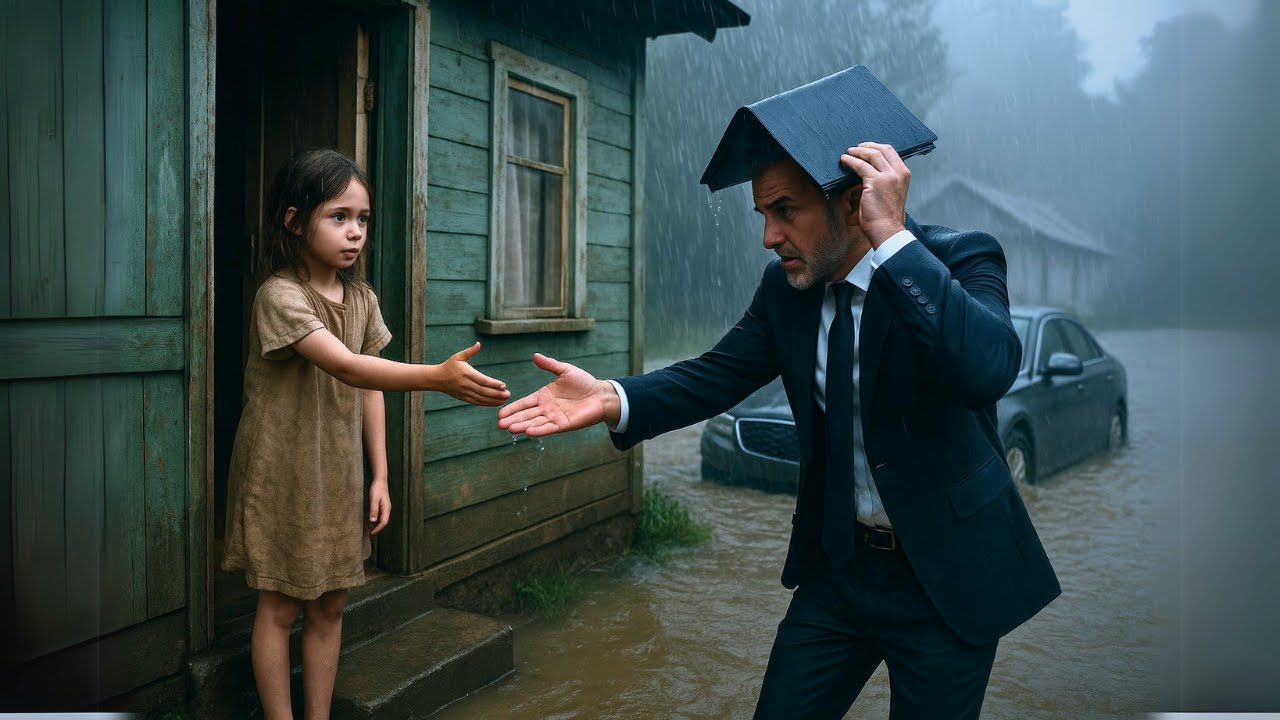 MENINA MENDIGA ABRIGA UM DESCONHECIDO DURANTE TEMPESTADE EM SUA CASA, SEM SABER QUEM ELE ERA...