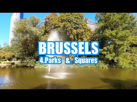 Brussels/Bruxelles/Brussel Belgium 🇧🇪 4K Walking Tour of Parks and Market Squares (4/4)