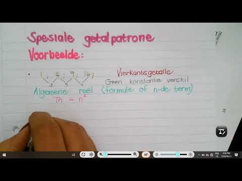 Graad 8 en 9 Spesiale Getalpatrone