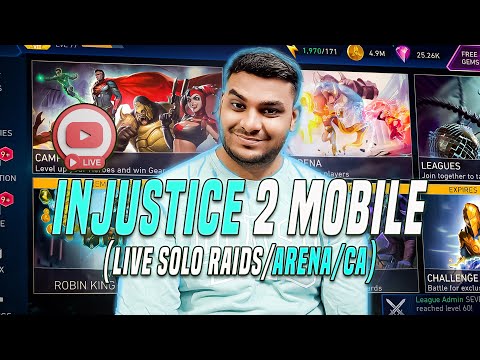 INJUSTICE 2 MOBILE THE DAILY GRIND! Solo Raid, CA, & League Raid, Invasions Hits LIVE!