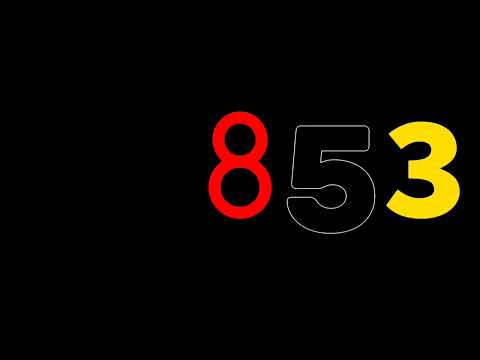 Numbers 0 to 1 million with sound