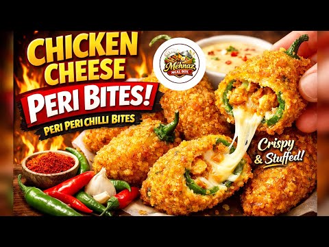 Iftar Special Chicken Cheese Peri Peri Chilli Bites |Crispy & Cheesy 
