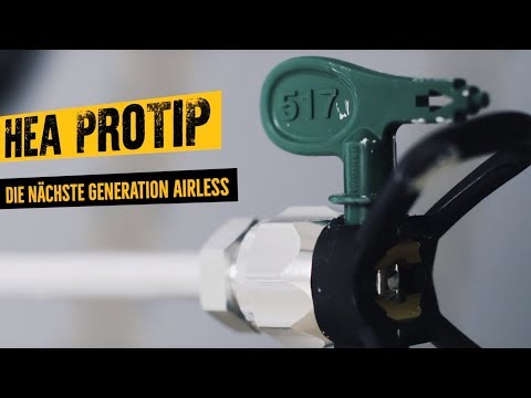 Airless Düse HEA ProTip von WAGNER  vs. Pinsel & Roller