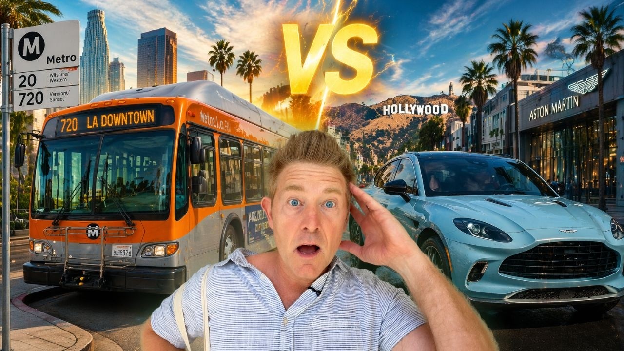 Taking the Bus Vs. $250,000 Aston Martin